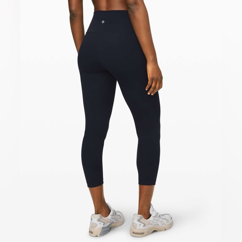 Lululemon Wunder Under Crop Leggings High-Rise Full-On Luxtreme 23" True Navy - Picture 3 of 9